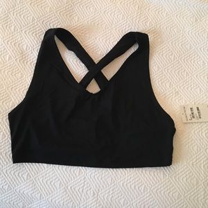NWT Nordstrom black crop top